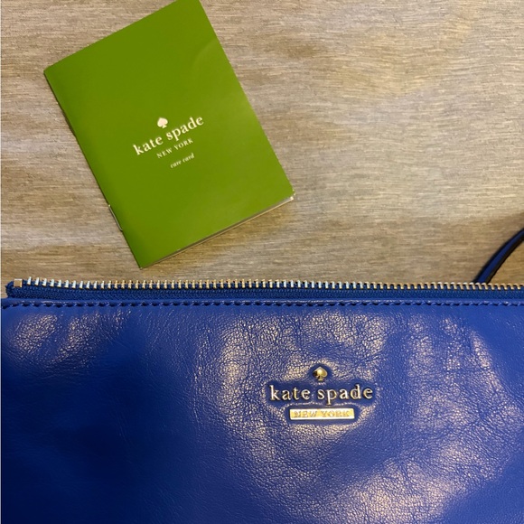 Blue Leather Kate Spade Crossbody Purse - Picture 5 of 5